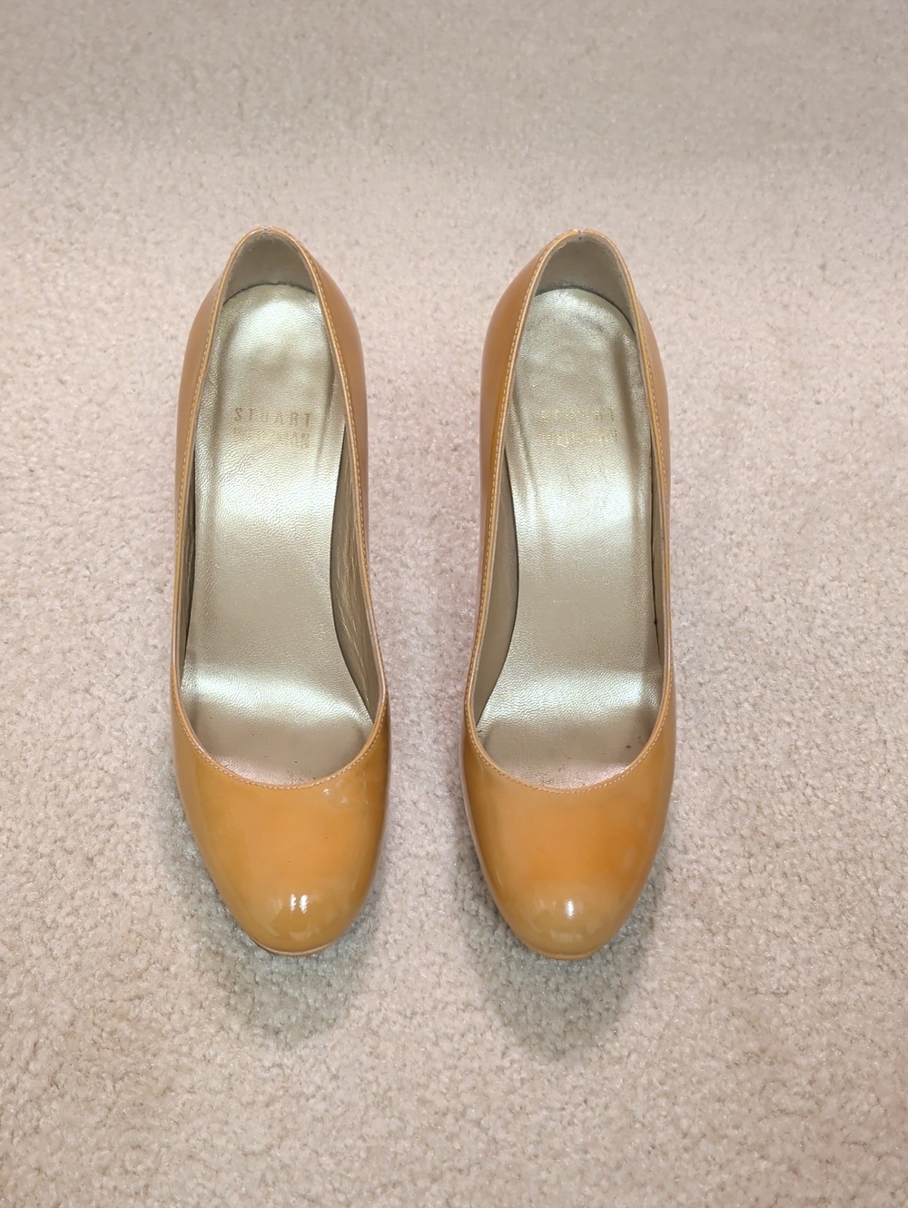 Cute Caramel Stuart Weitzman Platform Pumps